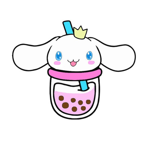 Bubble Tea Cinnamoroll Coloring